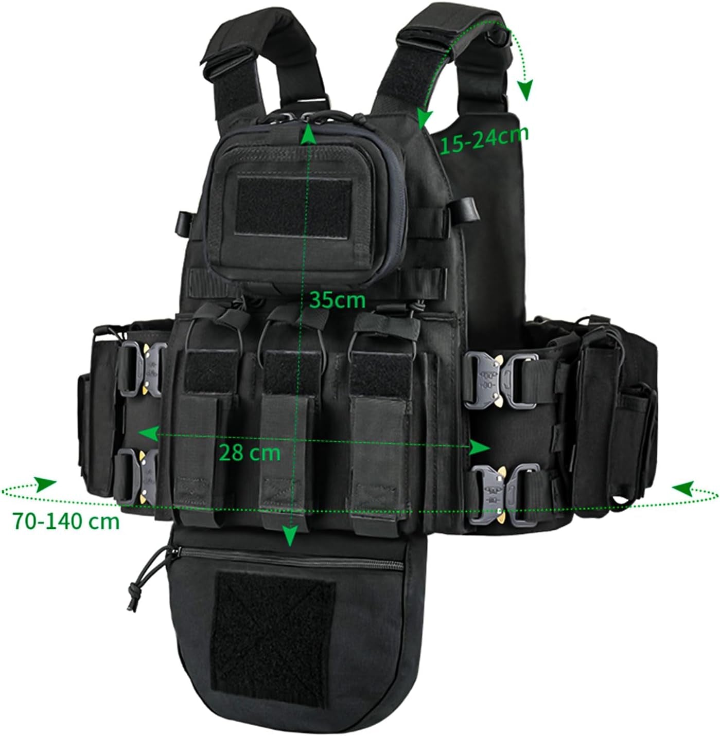 YAKEDA Tactical Training Vest with PALS System 