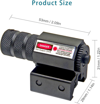 Compact Tactical Red/Green Laser Sight With Picatiny Support