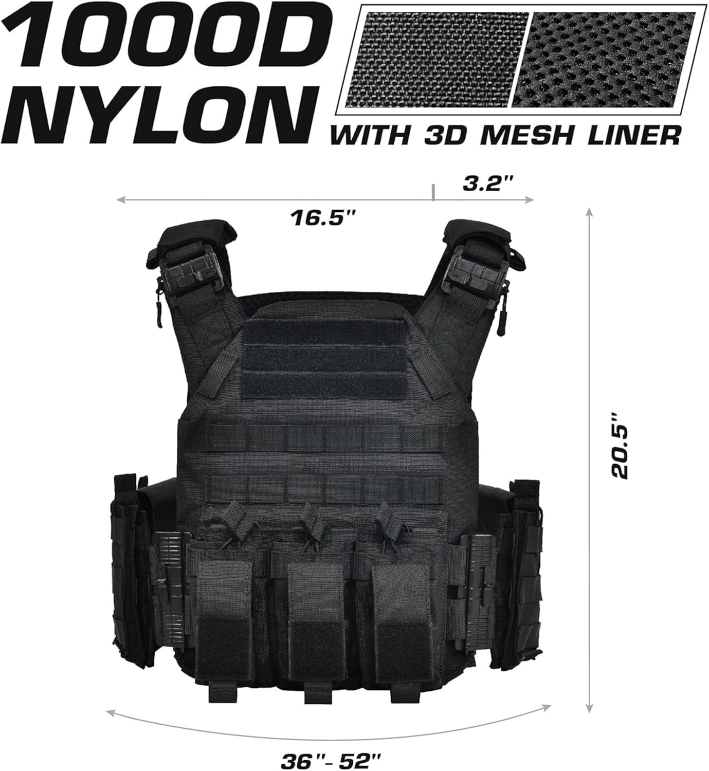 Breathable Quick Release Tactical Vest