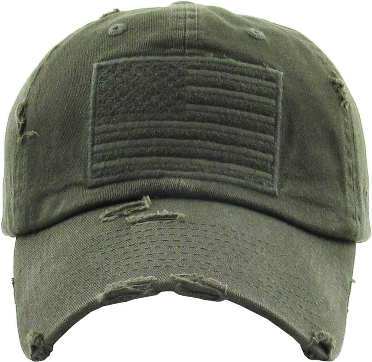 Distressed American Flag Baseball Cap