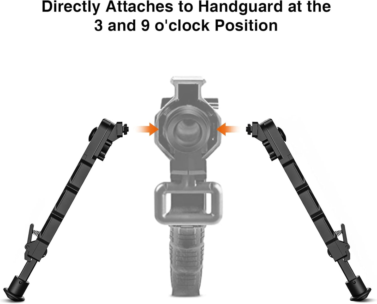 7.5-9 Inches Rifle Bipod For Picatiny Rails