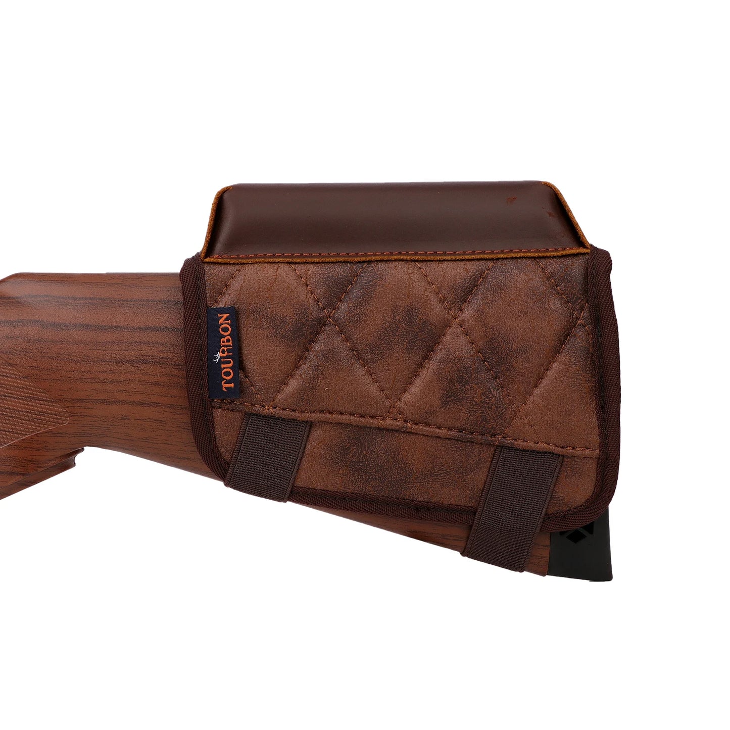 Leather Cheek Rest Riser Gun Buttstock with Rifle Cartridges 243 WIN 270 WIN 308 WIN 