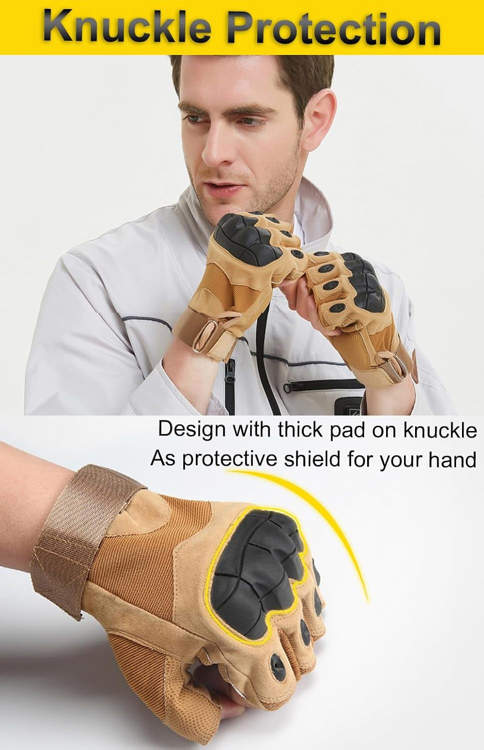 Outdoor Fingerless Gloves for Men 