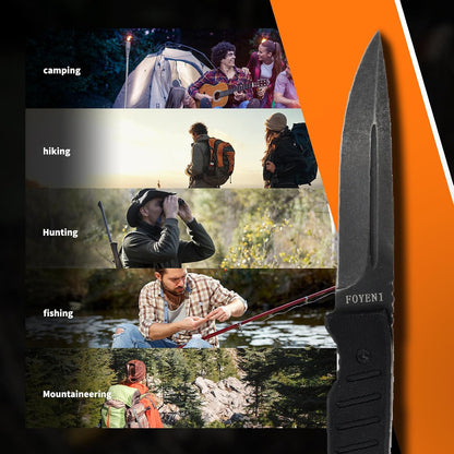 Hunting Knife with Sheath 9.8-Inch Full Tang Fixed Blade Tactical Knife with G10 Handle 