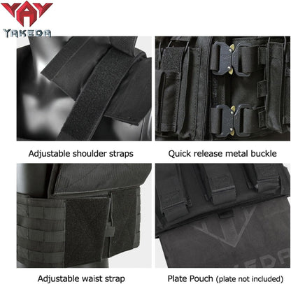 YAKEDA Tactical Training Vest with PALS System 