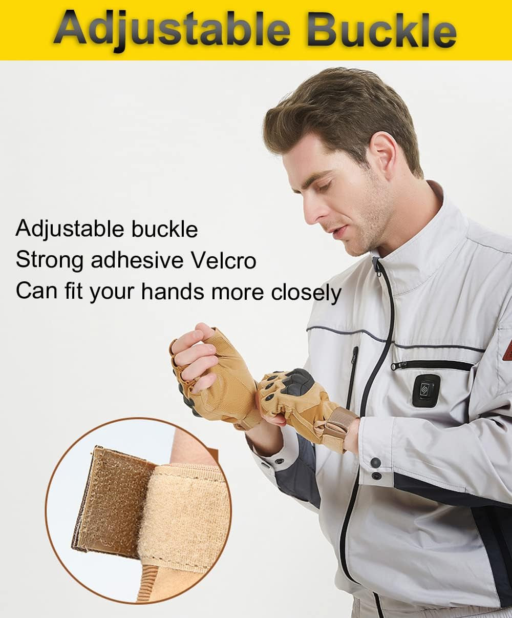 Outdoor Fingerless Gloves for Men 