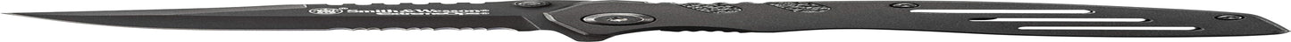 Accessories Extreme Ops SWA24S 7.1In S.S. Folding Knife with 3.1In Serrated Clip Point Blade and Aluminum Handle for Outdoor