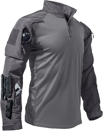 Breathable Long Sleeve BDU T-Shirt Top for Outdoor Sports