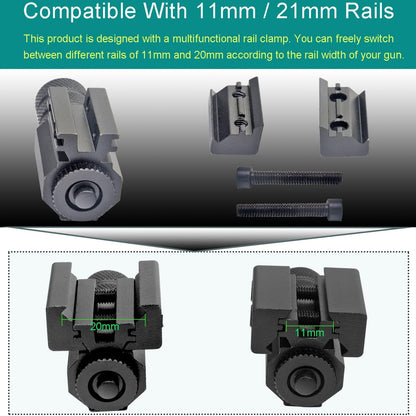 Compact Tactical Red/Green Laser Sight With Picatiny Support