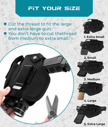 Gun Holster with Laser/Light IWB/OWB Concealed Carry Pistols Holster 