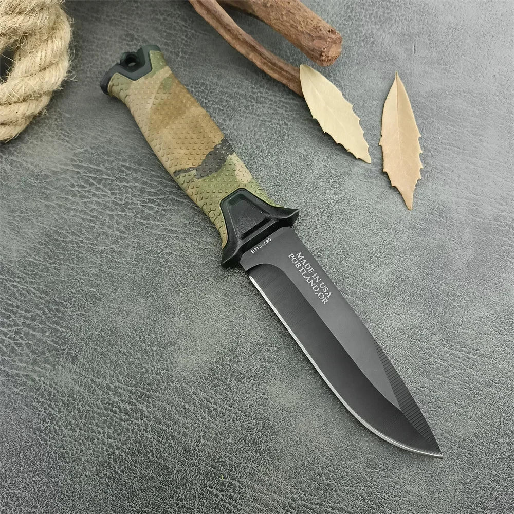 Camouflage GB 1500 Strongarm Full Tang Fixed Blade Knife