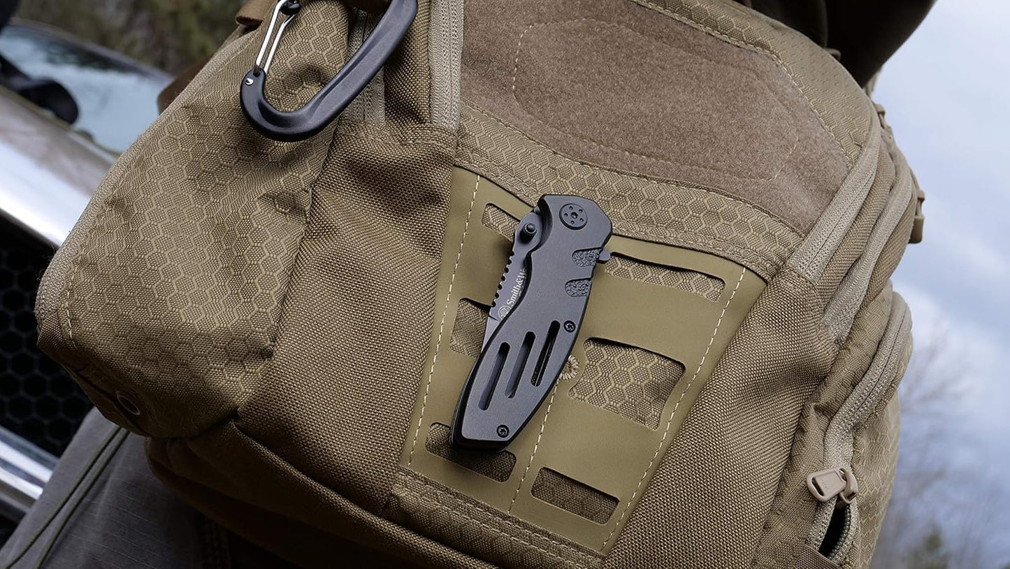 Accessories Extreme Ops SWA24S 7.1In S.S. Folding Knife with 3.1In Serrated Clip Point Blade and Aluminum Handle for Outdoor