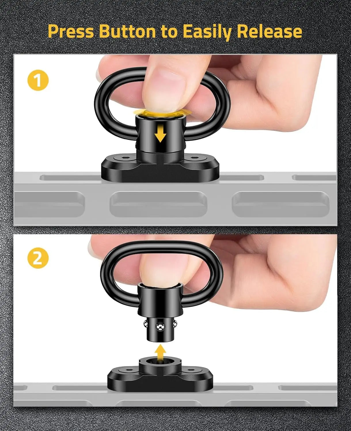 1.25" QD M-Lok Rifle Sling Swivel Mount Adapter