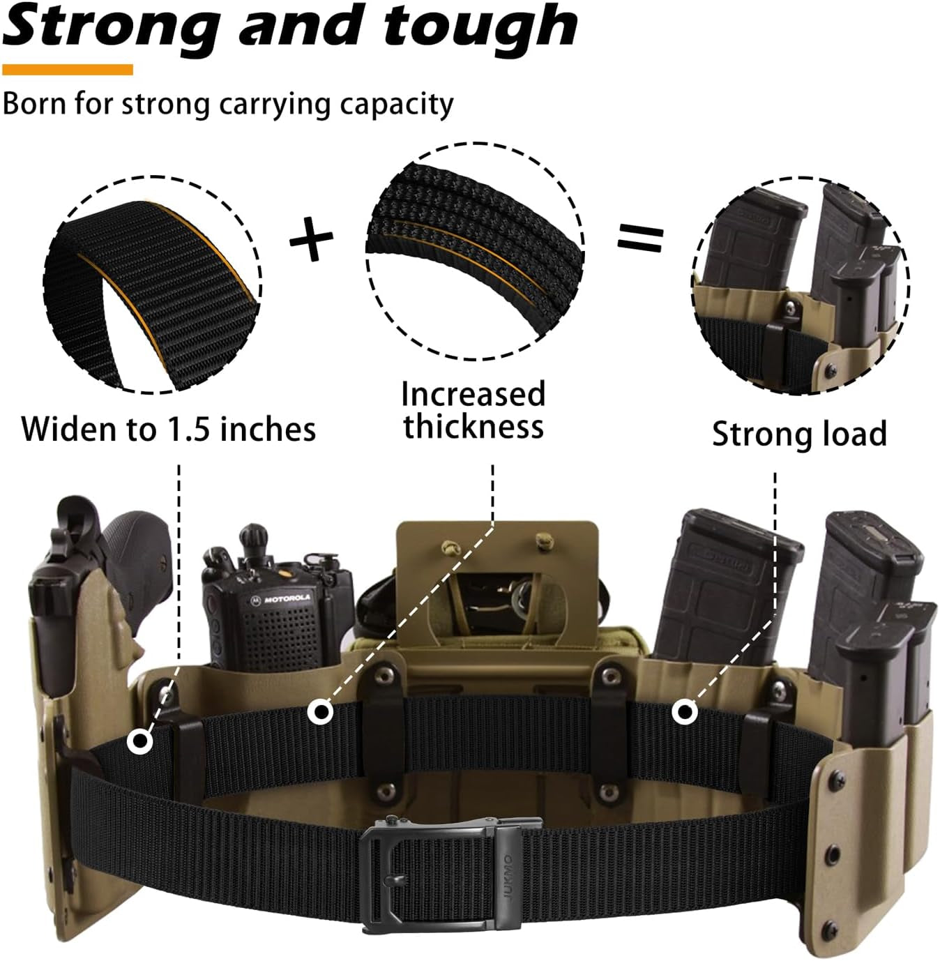 Men'S Ratchet Tactical Belt, 1.5" 