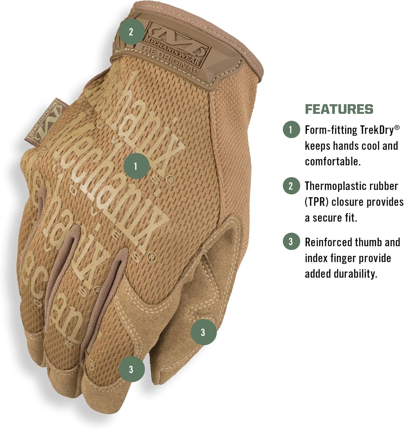 Original Coyote Tactical Work Gloves with Secure Fit