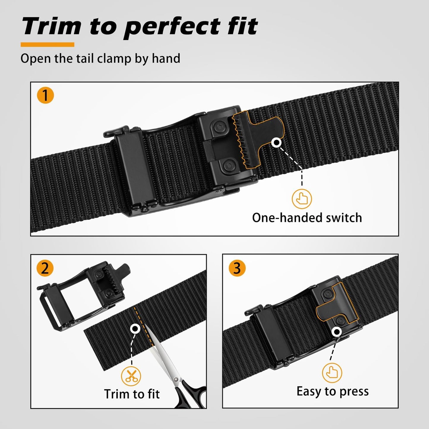 Men'S Ratchet Tactical Belt, 1.5" 