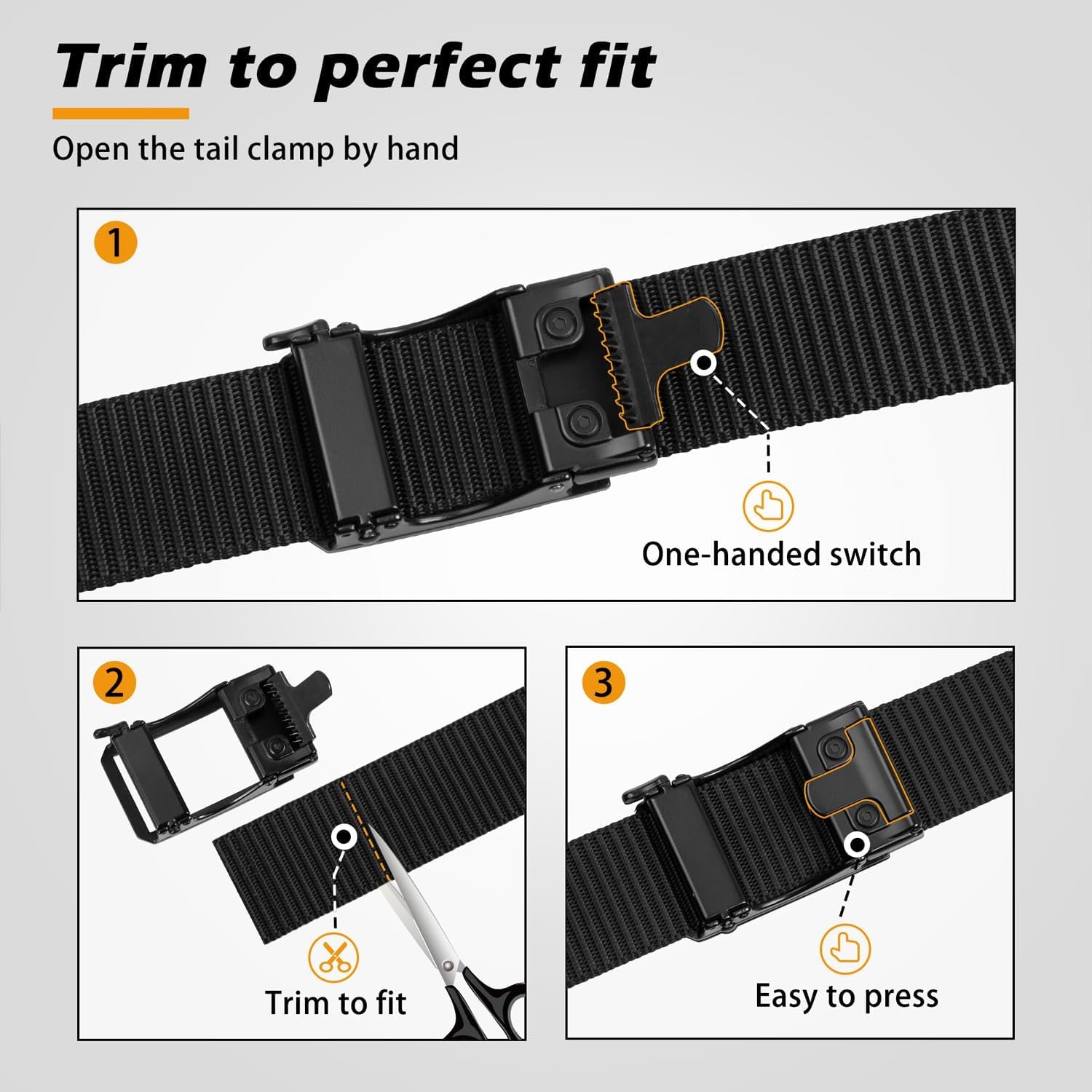 Men'S Ratchet Tactical Belt, 1.5" 