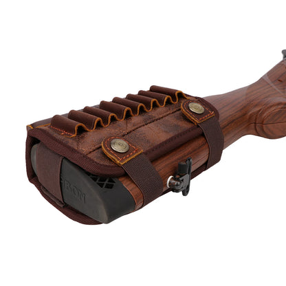 Leather Cheek Rest Riser Gun Buttstock with Rifle Cartridges 243 WIN 270 WIN 308 WIN 
