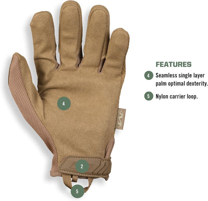 Original Coyote Tactical Work Gloves with Secure Fit