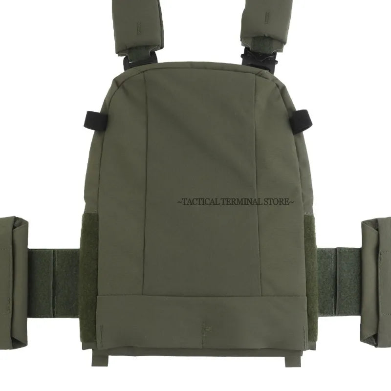 V5 FCPC Tactical Vest Ferro Plate Carrier Hunting Portable MOLLE Airsoft Triple Magazine Pouch with Zip on Back Panel Banger