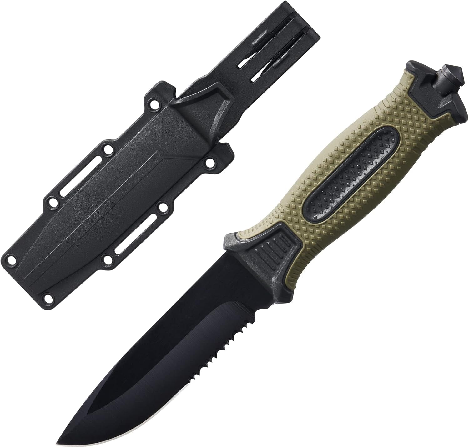 10" Fixed Blade Tactical Knives with Sheath and Clip