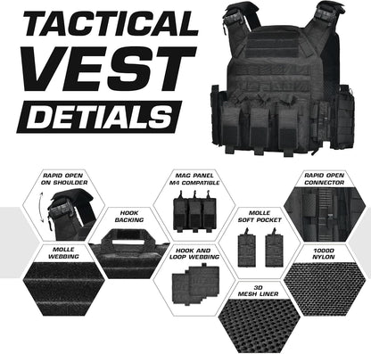 Breathable Quick Release Tactical Vest