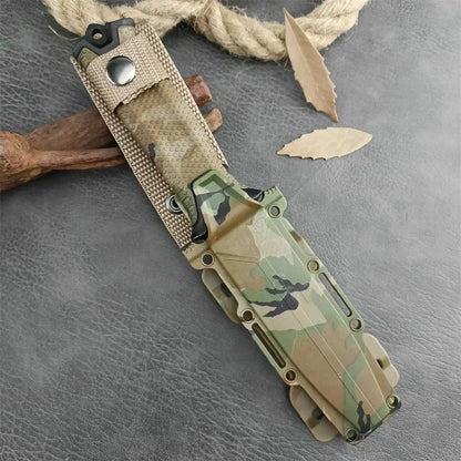 Camouflage GB 1500 Strongarm Full Tang Fixed Blade Knife